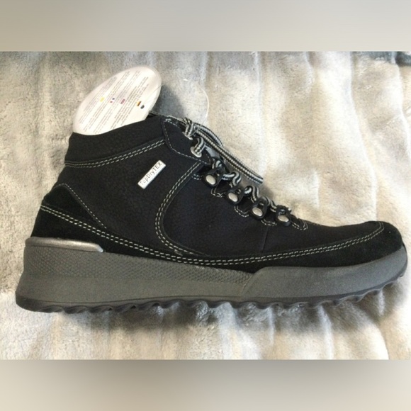 Romika Victoria 5 Black Waterproof Hiking Ankle Boots - Picture 12 of 13